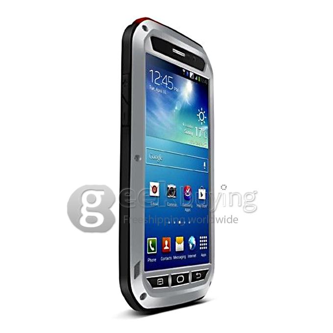 Lovemei Aluminum Powerful Shockproof Gorilla Glass Metal Case Cover for Samsung Galaxy Mega 5.8 - Silvery