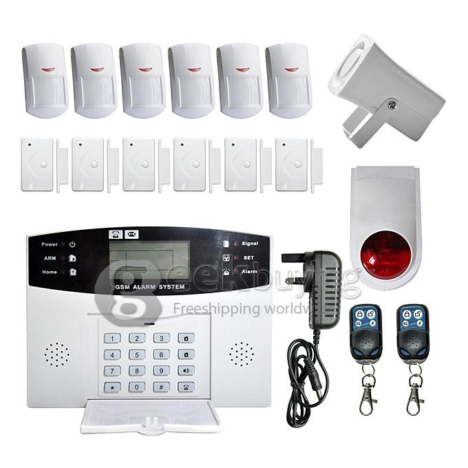 YA-500-GSM-8 LCD Wireless GSM Autodial SMS Home House Office Security Burglar Intruder Alarm
