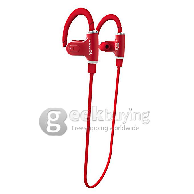 ROMAN S530 Wireless Bluetooth Headphone 4.0 Sports Sweatproof Earbuds Headset Headphone for iPhone6 Samsung - Red