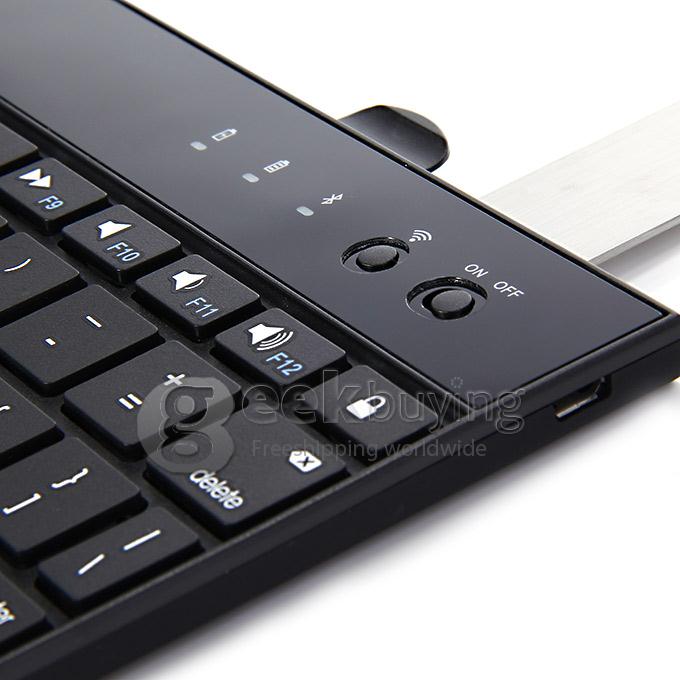 K561C Bluetooth Keyboard 360 Swivel Rotating Stand Case Cover for Apple iPad Air 2 - Black