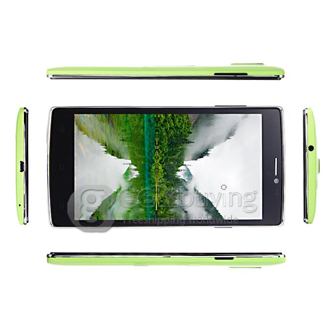 MIJUE G6 5.5inch MTK6572W Dual Core 1.2GHz Smartphone QHD Android 4.4 4GB ROM 2MP+0.3MP 3G GPS Dual SIM Smart Wake-Green