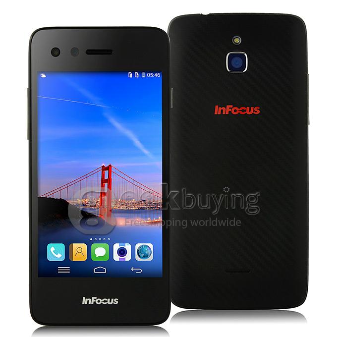 Foxconn InFocus M2 4.2 Inch Snapdragon MSM8926 Quad Core 1.2GHz Smartphone Android 4.4 1GB 8GB 4G LTE HD 8MP 8MP - Black