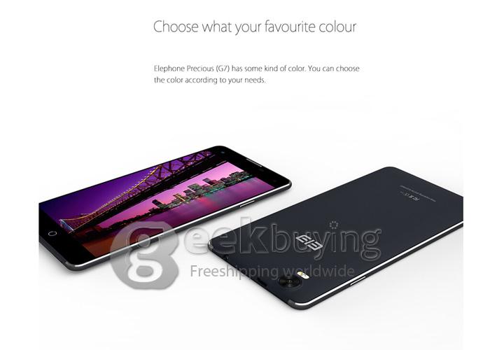 Elephone G7 5.5 Inch 1280*720 MTK6592M Octa Core 1.4GHz Smartphone Android 4.4 1GB 8GB 13.0MP 8.0MP IPS HD Screen-Gold