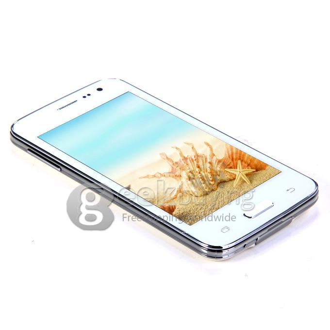 MIXC S5i 4.0Inch Android Phone Spreadtrum SC6820 1.0GHz SmartPhone CPU WVGA Screen Android 4.2 OS Dual Camera- White
