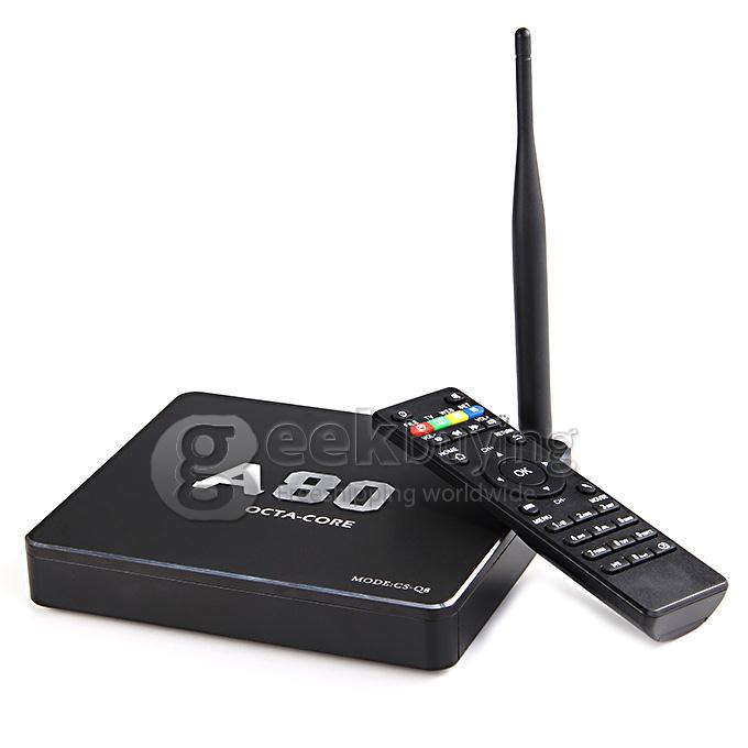 CS-Q8 A80 Octa Core Android Mini PC XBMC 4K 4GB RAM 32GB ROM 2.4G/5G 802.11AC WIFI USB 3.0 BT H.265 SATA 1000M Ethernet