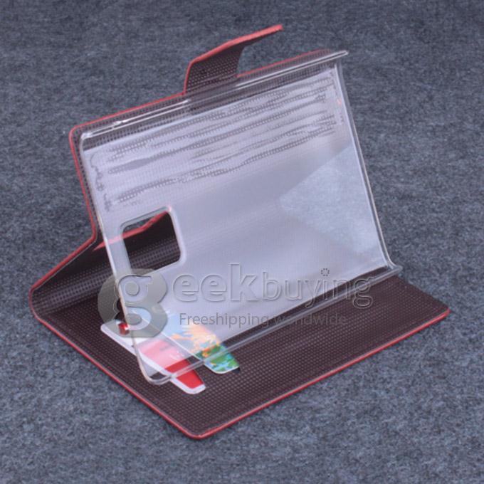 Protective Hard Cover Flip Stand Leather Case for Blackberry Passport -Brown