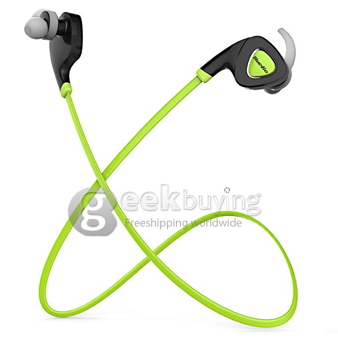 Bluedio Q5 Sweatproof Wireless Bluetooth V4.1 Stereo Sport In Ear Earbud Earphone Headphone Support APP Noisy - Green