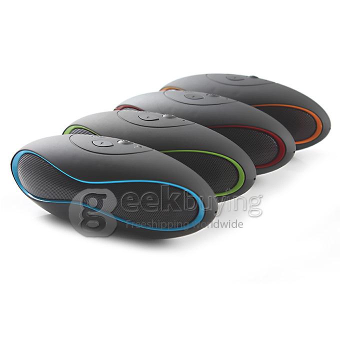 Mini Rugby Design X6 Wireless Bluetooth Speaker HIFI MP3 Speaker System with Mic Hands-free - Orange