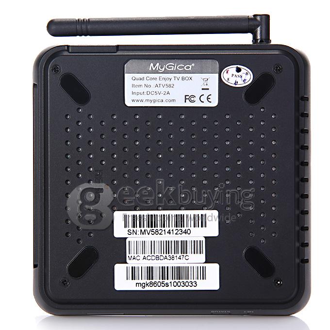 Geniatech MyGica ATV582 4K XBMC TV BOX Amlogic S802-B Quad Core Android 4.4 1G RAM 8G EMMC Bluetooth Dolby Google GMS - Black