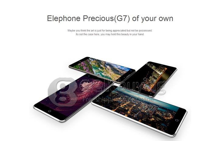 Elephone G7 5.5 Inch 1280*720 MTK6592M Octa Core 1.4GHz Smartphone Android 4.4 1GB 8GB 13.0MP 8.0MP IPS HD Screen-Gold