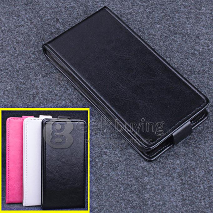 Protective Hard Cover Flip Stand Leather Case for Lenovo A536 -Rose