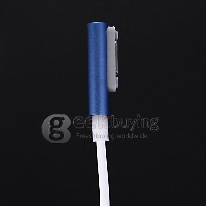 Magnetic Charging Cable Adapter USB Cable LED Smart Prompt for Sony Xperia Z3 Z2 Z1 - Blue