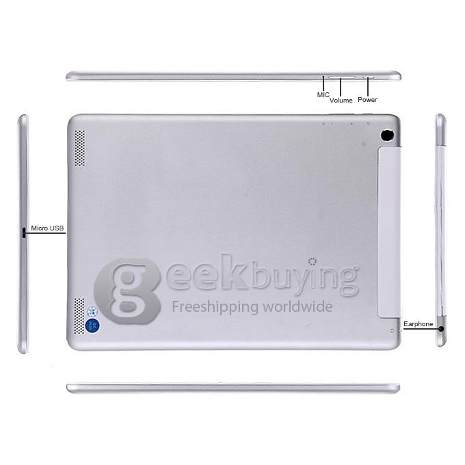 AM984 MTK8382 Quad Core 9.7 Inch Tablet PC Android 4.4 OS 3G Call 1GB/16GB IPS 1024*768 BT - Silver