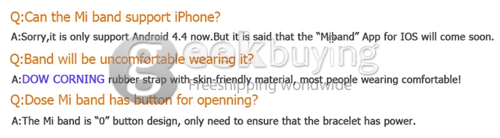 Original Xiaomi Mi Band 2015 Upgraded Version Xiaomi Wristband IP67 Bluetooth 4.0 Bracelet with White LED Lights - Black