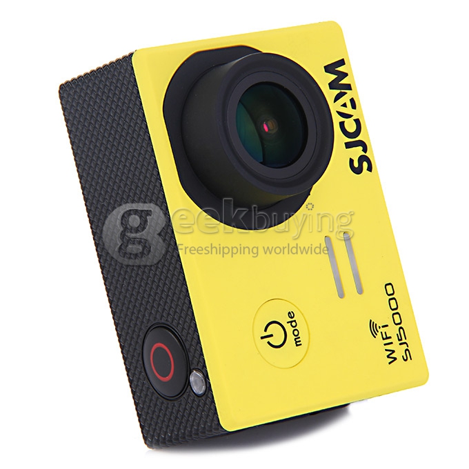 SJCAM SJ5000 WiFi Sports Camera Novatek 96655 14MP 1080P 2.0 Inch 170 Degrees Lens Waterproof Diving HD Camcorder Car DVR - Yellow