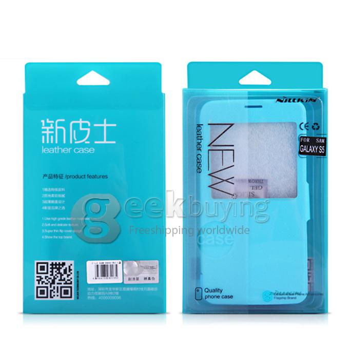 Nillkin Fresh Series Polycarbonate Flip Stand Cover Leather Case for HUAWEI Honor 4X - Blue