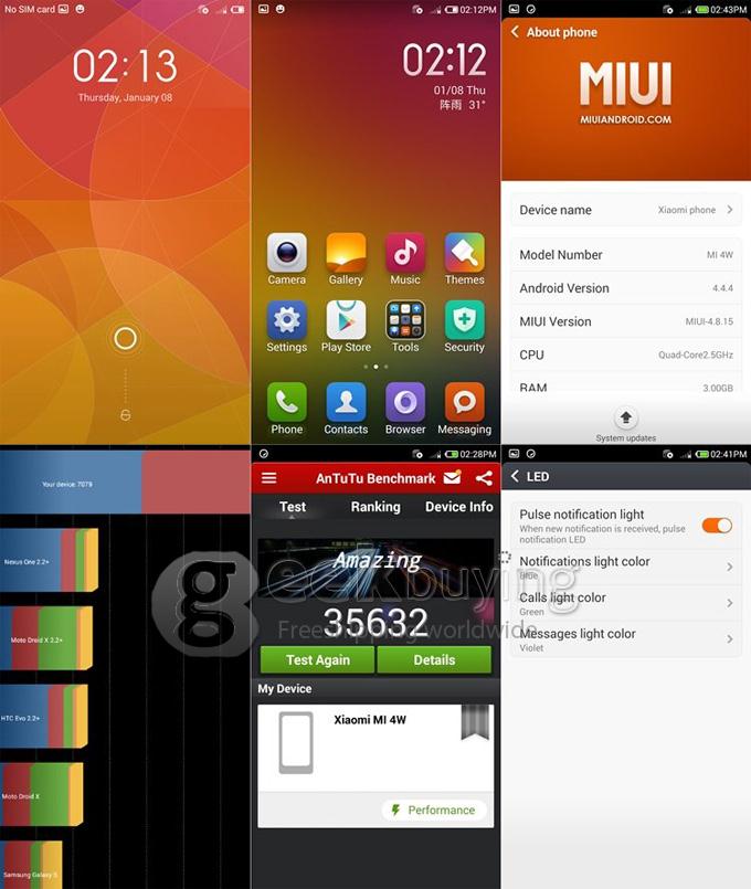 Xiaomi Mi4 5.0Inch FHD Smartphone Snapdragon801 Krait 400 Quad Core 2.5GHz MIUI V5 (Android 4.4.3) 3GB 64GB 13.0MP -White