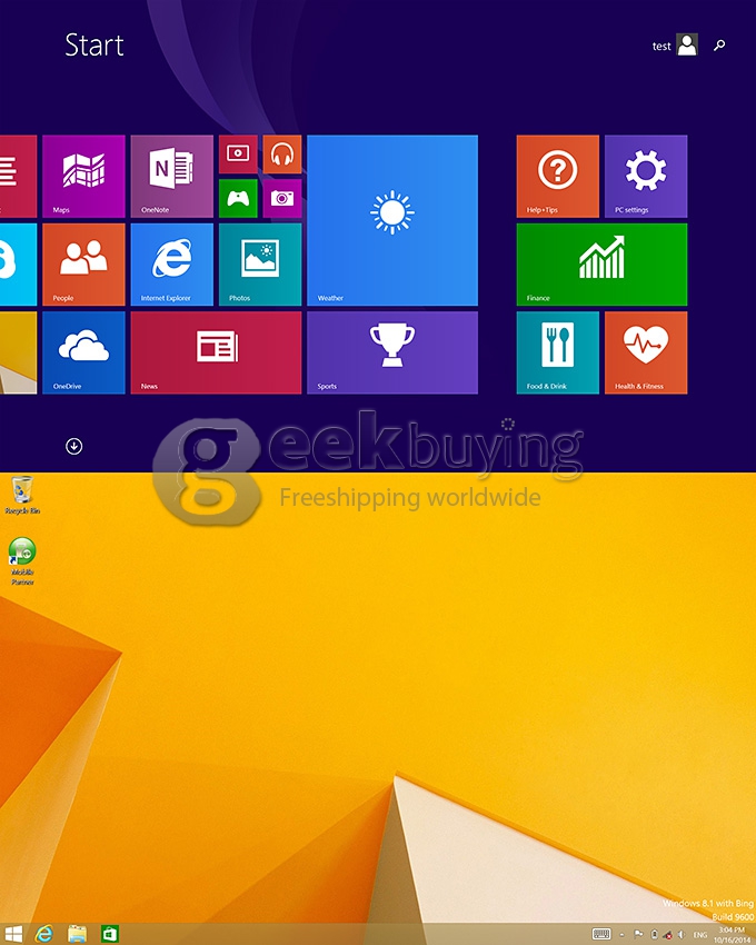 PIPO W3 Windows 8.1 Intel Z3775D Quad Core 2.4 GHz 10.1 Inch 2GB/64GB Tablet PC IPS 1920*1200 WiFi HDMI Bluetooth - Black