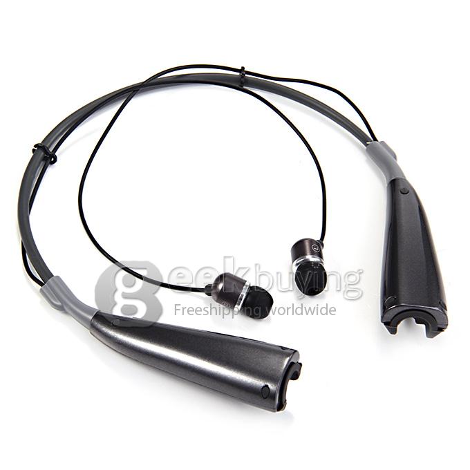 HBS-830 Wireless Bluetooth 4.0+ Apt-X Stereo Handsfree Earphone with Mic Speaker for LG iPhone HTC - Grey
