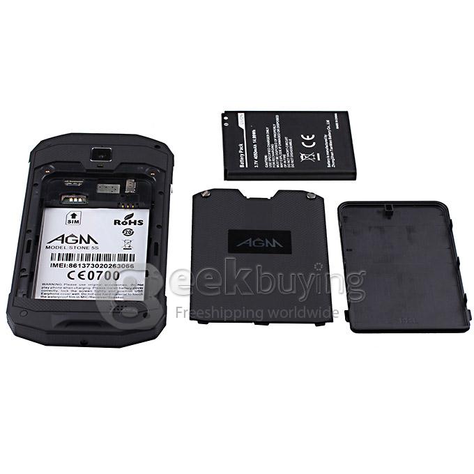 AGM STONE 5S IP67 Qualcomm MSM8926 Quad Core 1.2GHz Waterproof Smartphone 5.0 inch Android 4.4 1GB 8GB 8.0MP 4G LTE - Silver