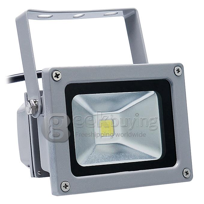 Waterproof Grey 10W LED Flood light High Power Outdoor Spotlights Lamp 85-265V AC - Warm White