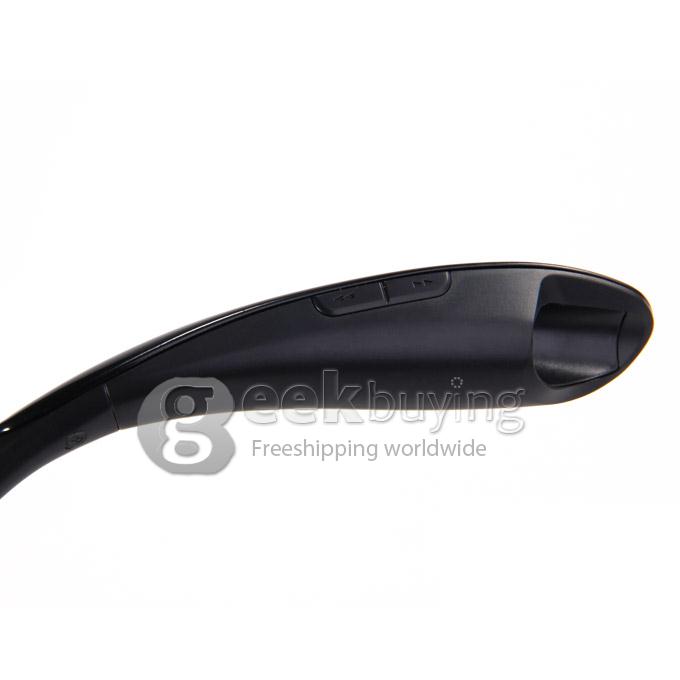 HBS-800 Bluetooth Wireless Headset Headphone Neck Earphone with Mic for iPhone Samsung HTC - Black