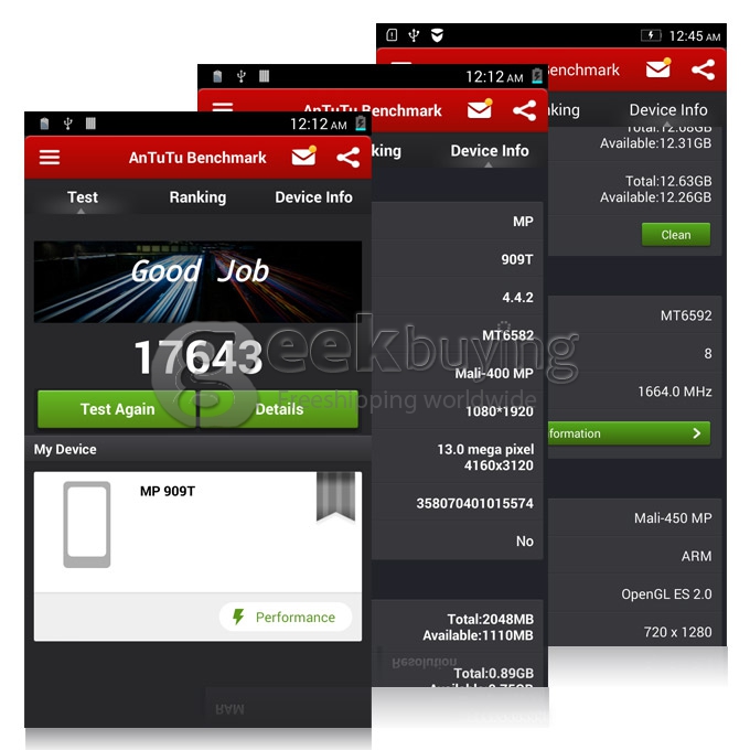 Lenovo A8 A806 1280*720 MTK6592 Octa Core 1.7GHz 5.0inch Android 4.4 Smartphone 2G RAM 16GB ROM 4G HD 13.0MP - White