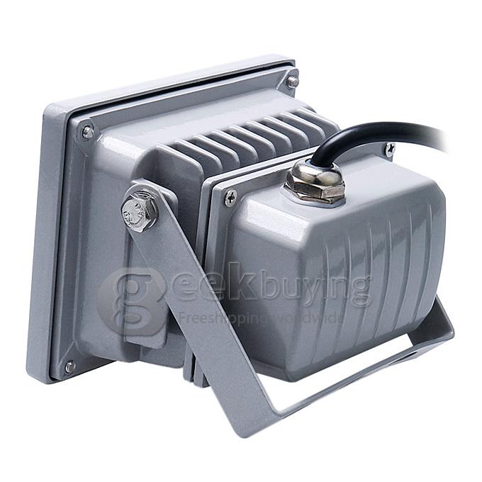 Waterproof Grey 10W LED Flood light High Power Outdoor Spotlights Lamp 85-265V AC - Warm White