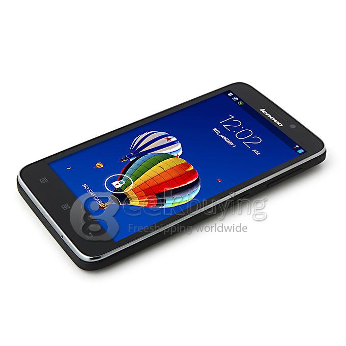 Lenovo A606 MTK6582 Quad Core 1.3GHz 5.0 Inch Smartphone Android 4.4 OS 512MB RAM 4GB ROM 5.0MP 4G LTE - Black