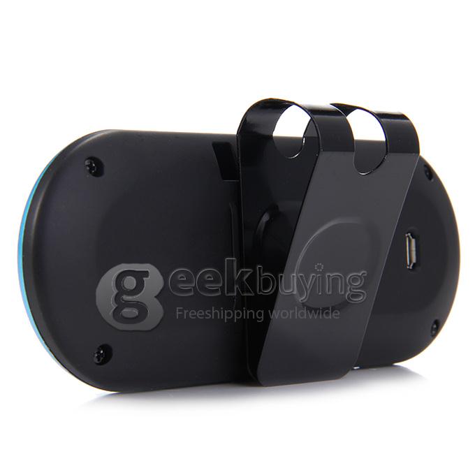 NAT1900 Visor Clip Wireless Multipoint Bluetooth HandsFree Car Kit Speaker Phone Speaker - Blue