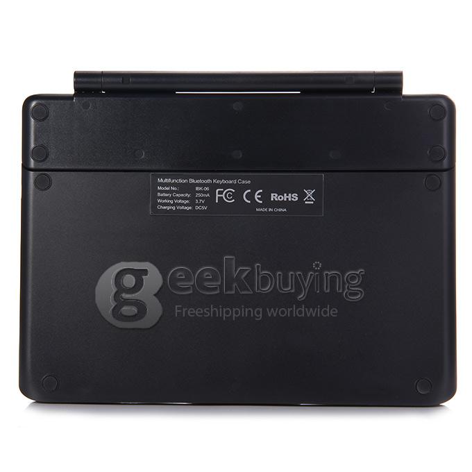 360 Degree Swivel Rotating Stand Bluetooth Keyboard Case Cover For IPad Air 2 iPad 6 - Black