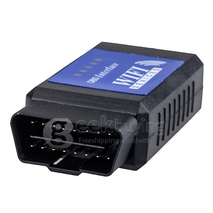 ELM327 Wi-Fi OBD-II Car Diagnostics Tool for Ipod Touch / Iphone / Ipad - Blue+Black
