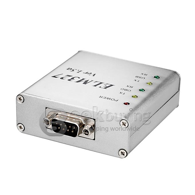 ELM327 USB Vehicle OBD-2 Scanner Tool Car Diagnostic Scanner Auto Fault Detection - Silver