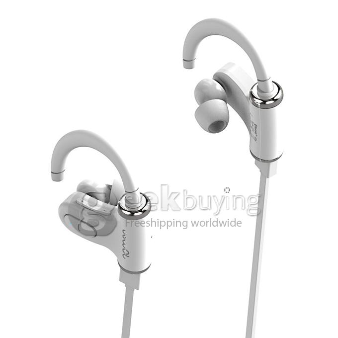ROMAN S530 Wireless Bluetooth Headphone 4.0 Sports Sweatproof Earbuds Headset Headphone for iPhone6 Samsung - White