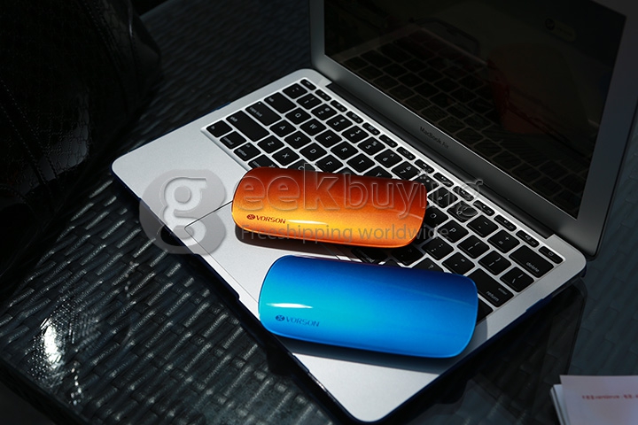 Vorson SHELL II 3000mAh 8mm Ultra Slim Power Bank External Li-polymer Battery 1.5A for iPhone iPad Smartphone - White