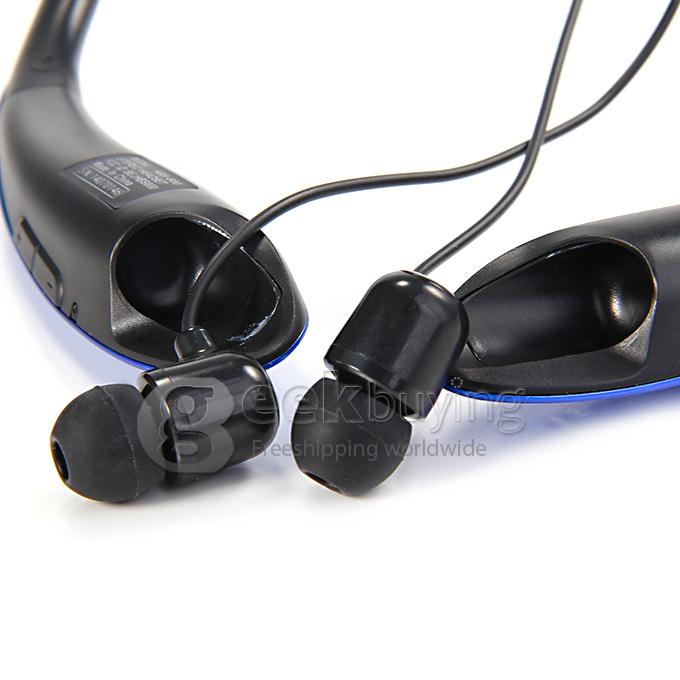 HBS-800 Bluetooth Wireless Headset Headphone Neck Earphone with Mic for iPhone Samsung HTC - Blue