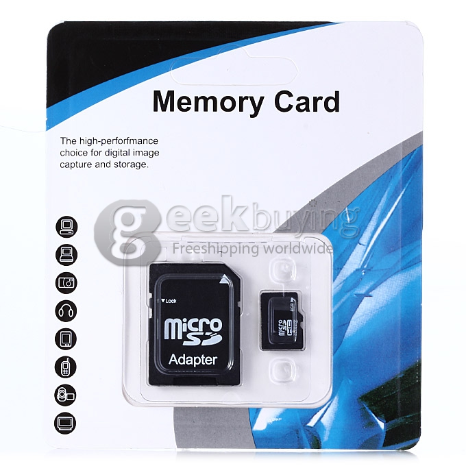 2GB MicroSD TransFlash TF Memory with Adapter with Package