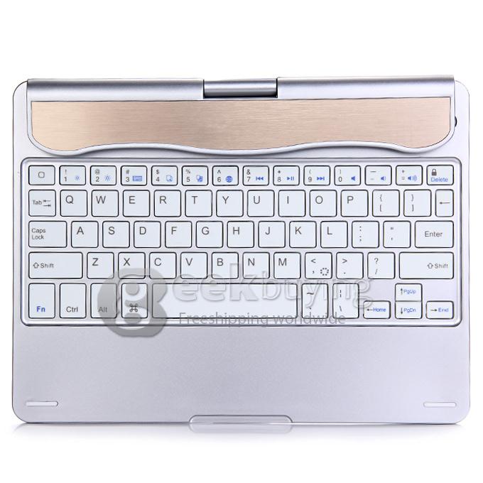 New Portable Keyboard for iPad Air 2 th Bluetooth Keyboard 360 Rotating 180 Flip - Silver