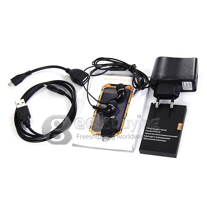 A9 IP68 Android Smartphone Waterproof MTK6582 Quad Core 1.3GHz 4.3
