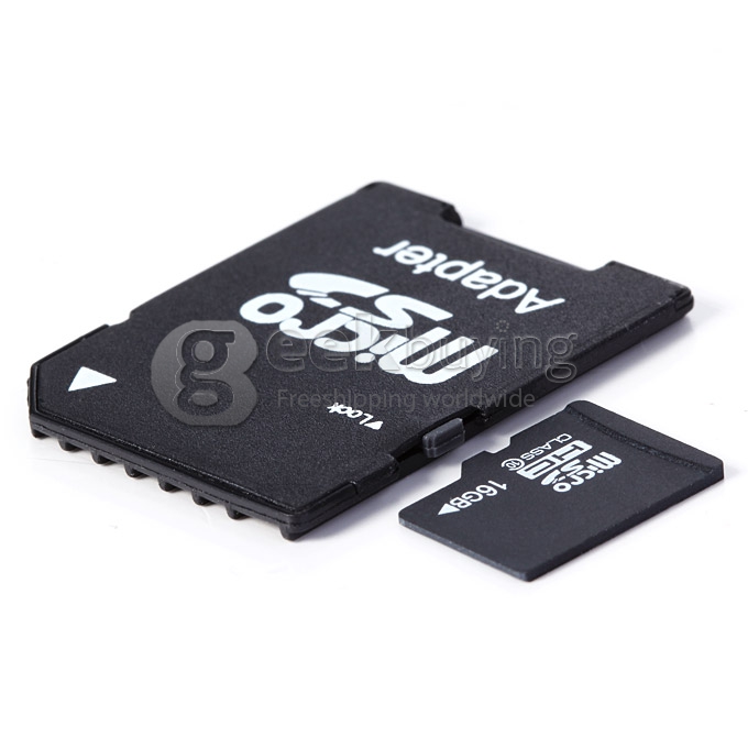 Flash Memory TF 16GB Micro SD Card with Adapter and Package