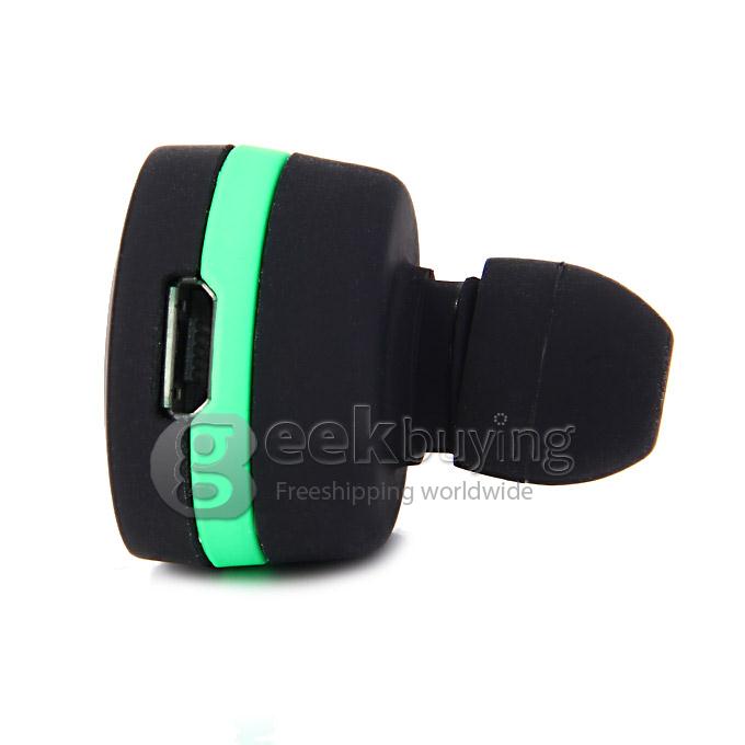 S8 Mini Bluetooth Wireless Sport Handsfree Headset Stereo Earbuds Headphone Earphone for iPhone SAMSUNG - Black + Green