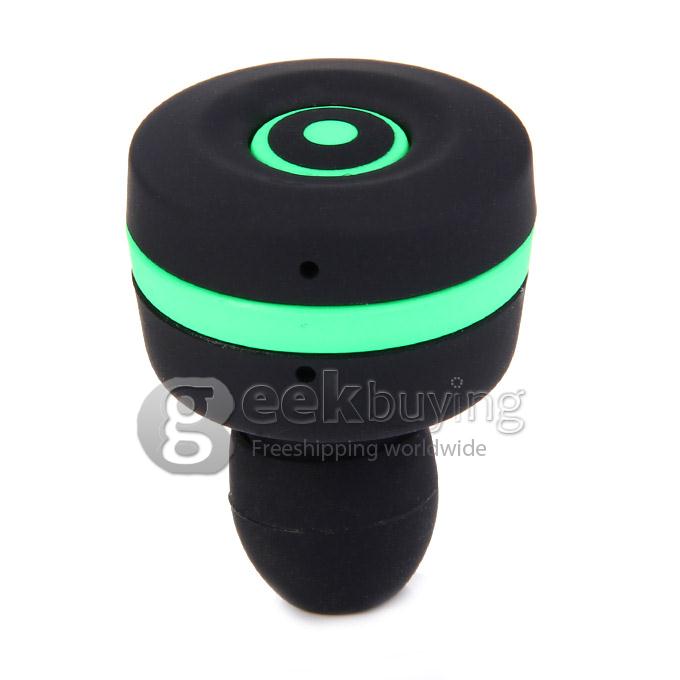 S8 Mini Bluetooth Wireless Sport Handsfree Headset Stereo Earbuds Headphone Earphone for iPhone SAMSUNG - Black + Green