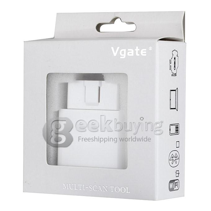 Vgate Car Vehicle Wi-Fi iCar OBD-II Code Diagnostic Tool / Clearer - White
