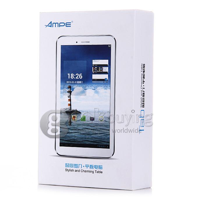 AMPE A77 3G Phone Call Tablet PC 7 Inch Android 4.2 8GB ROM IPS Screen BT GPS - White