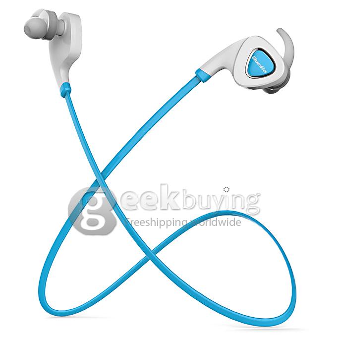 Bluedio Q5 Sweatproof Wireless Bluetooth V4.1 Stereo Sport In Ear Earbud Earphone Headphone Support APP Noisy - Blue