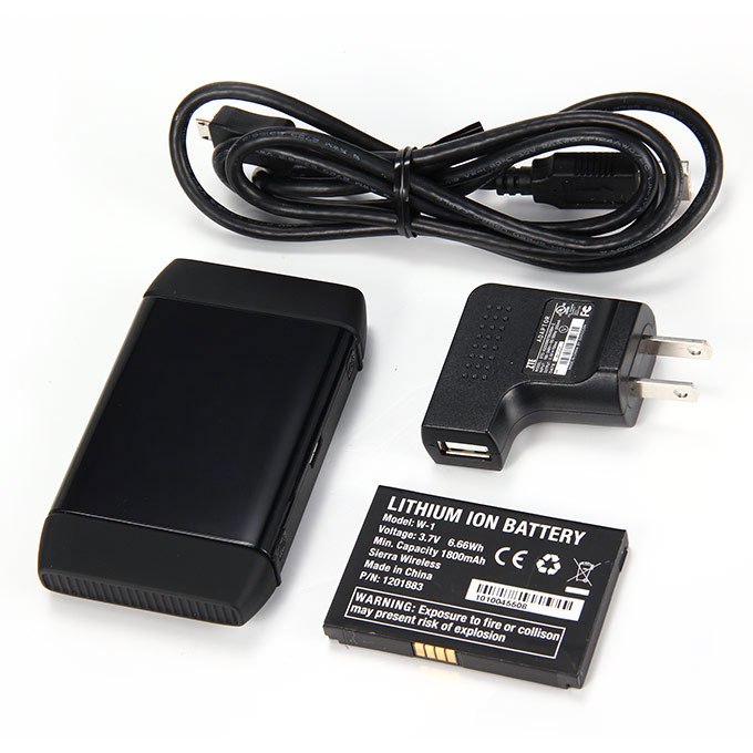 AT&T Sierra Wireless Mobile Hotspot WiFi Elevate 4G MiFi Router Aircard 754S US Plug - Black