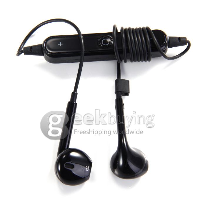 S6 Wireless Bluetooth 4.0 In-Ear Earphone Earbud Headset A2DP Voice Prompt for iPhone 6/5S/5/4 iPhone 6s - Black