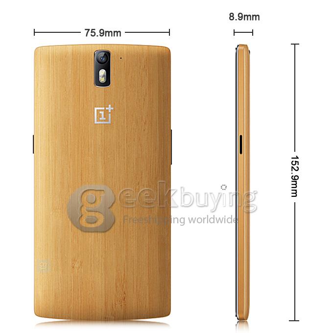 ONEPLUS ONE 5.5inch LTPS Qualcomm Quad Core 2.5GHz Smartphone CyanogenMod 11.0 3GB RAM 64GB ROM OTG NFC Miracast Bamboo Limited Edition-Yellow