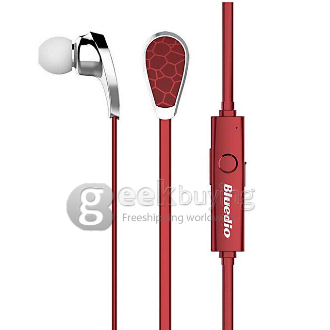 Bluedio N2 Waterproof Wireless Bluetooth 4.1 Stereo Earbuds Earphone Heaset Headphone Built-in Microphone - Red