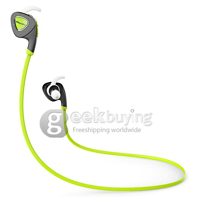 Bluedio Q5 Sweatproof Wireless Bluetooth V4.1 Stereo Sport In Ear Earbud Earphone Headphone Support APP Noisy - Green
